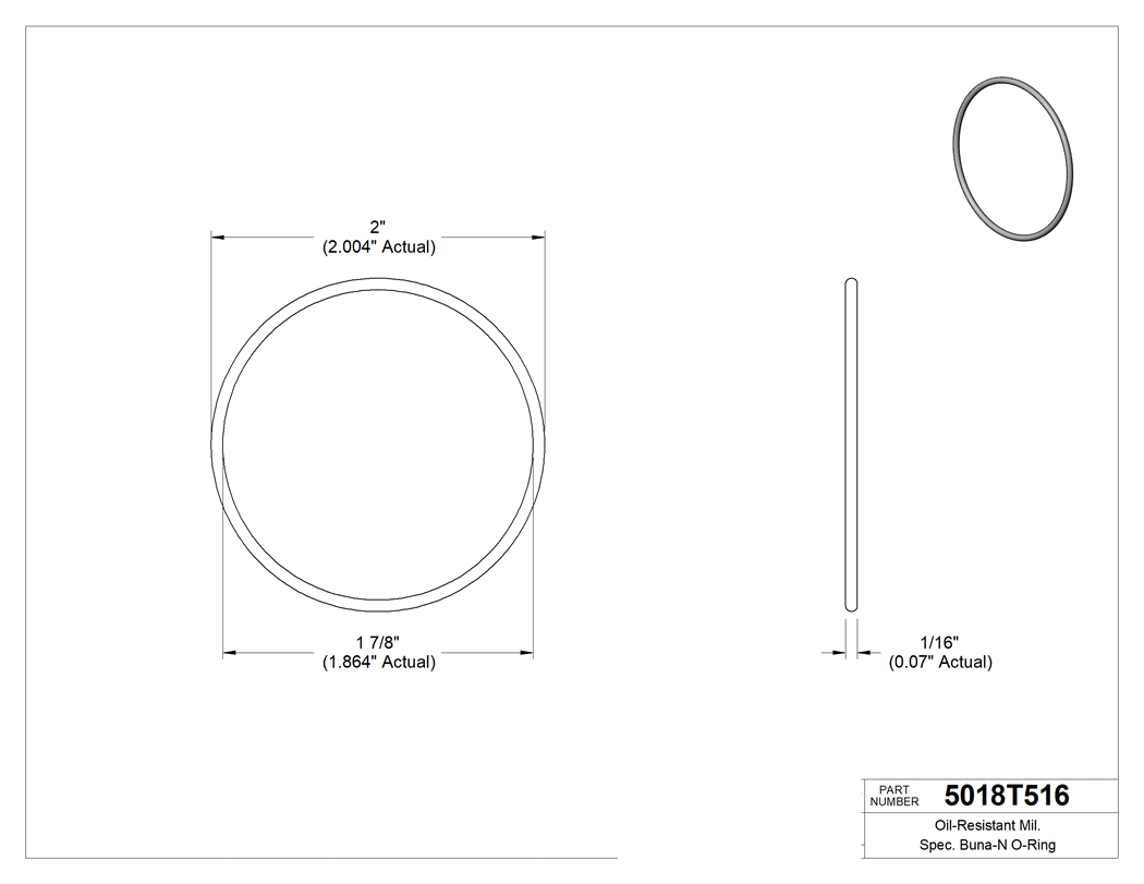 Technical drawing - 5018T516